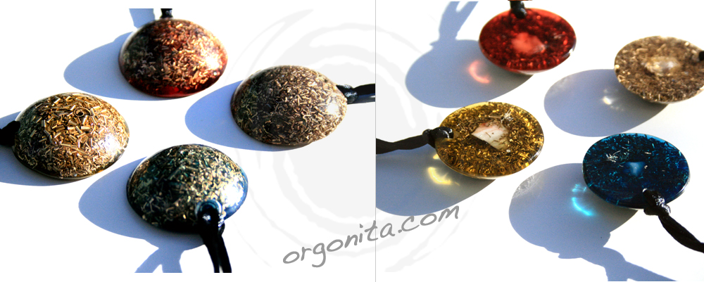 Colgante de Orgonite con Cuarzo Blanco