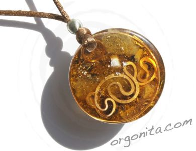 Colgante de Orgonite, Mandala, SOL