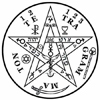 orgonita con simbolo tetragramaton
