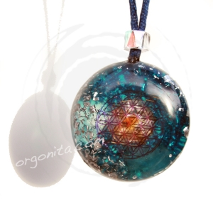 Colgante de Orgonite 3525- FLOR DE LA VIDA
