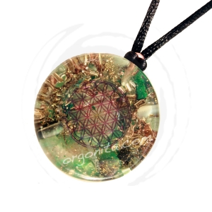 Colgante de Orgonite 3555- FLOR DE LA VIDA 