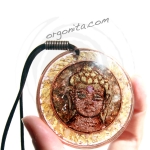 Colgante de Orgonite 3700 - BUDA GOLD - OM