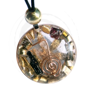 Colgante de Orgonite 3875 - CHOKUREI y FLOR DE LA VIDA