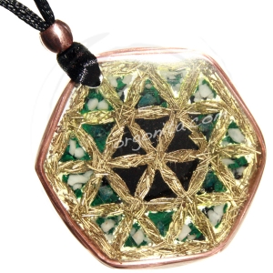 Colgante de Orgonite 4530 - FLOR DE LA VIDA