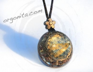 Colgante de Orgonite 9504- FLOR DE LA VIDA