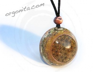 Colgante de Orgonite 9515 - FLOR DE LA VIDA 