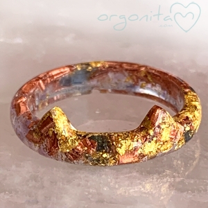 GATO-AMATISTA - ANILLO Orgonita 3431 - T18