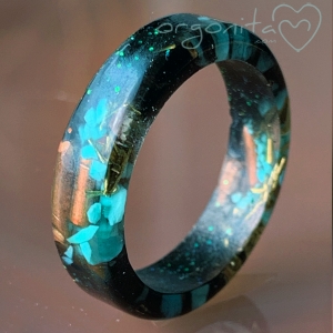TURMANEGRA - ANILLO Orgonita 1845 - T18