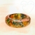 AMBAR, EMERALD  & GOLD - ANILLO Orgonita 4676 - T18