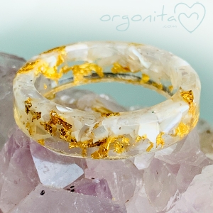 MADREPERLA & GOLD - ANILLO Orgonita 3591- T19