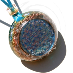 Colgante de Orgonite 5480 - FLOR DE LA VIDA