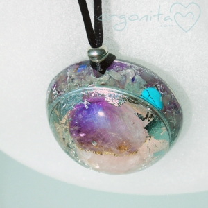 AMATISTA Y CUARZO ROSA - Orgonita 5310