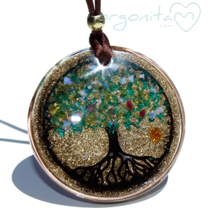 ARBOL DE LA VIDA - Colgante de Orgonita 0160