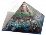 KEOPS - CUARZO AURA en pirámide de Orgonite 9330¡