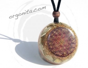 Colgante de Orgonite 9450 - FLOR DE LA VIDA