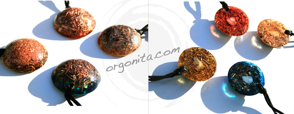 Colgante de Orgonite con Cuarzo Blanco