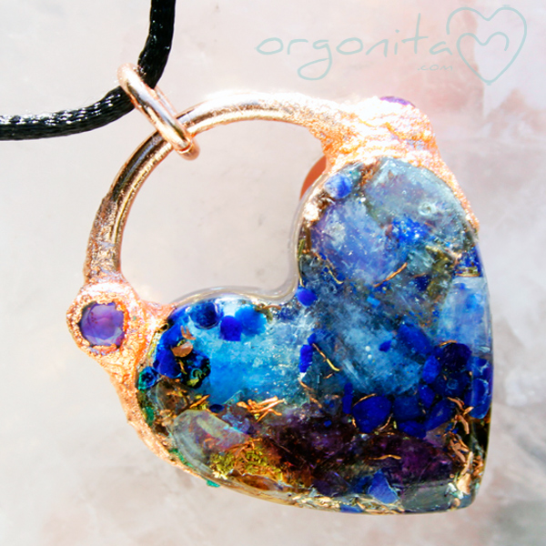 Comprar colgante de ORGONITA con piedra luna