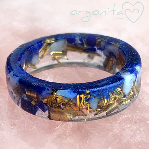 Fahrenheit Uluru Verter LAPISLAZULI - anillo con Cuarzo blanco y Lapislazuli - ✓ORGONITAS  personalizadas. Made with LOVE ❤ in Barcelona ✓ ORGONITA ✓ ORGON ✓ ORGONITE  - (Powered by CubeCart)