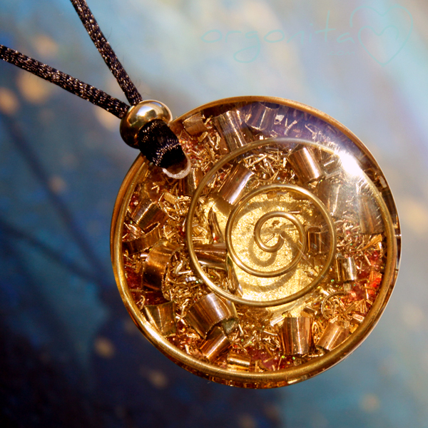 Orgonite de CUARZOS AMATISTA Y CITRINO