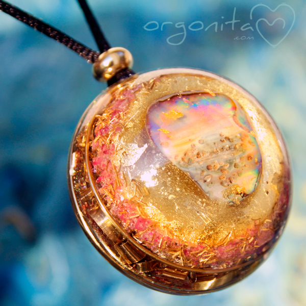 Orgonite de CUARZOS AMATISTA Y CITRINO