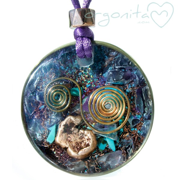 Comprar colgante de ORGONITA con AMATISTA