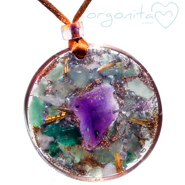 Comprar colgante de ORGONITA con AMATISTA