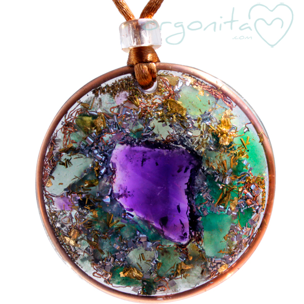 Comprar colgante de ORGONITA con AMATISTA