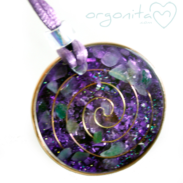 Comprar colgante de ORGONITA con AMATISTA