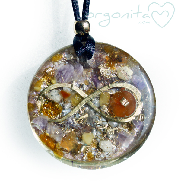 Orgonite de CUARZOS AMATISTA Y CITRINO