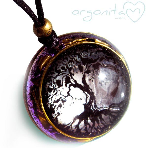 ARBOL DE LA VIDA en colgante de orgonita