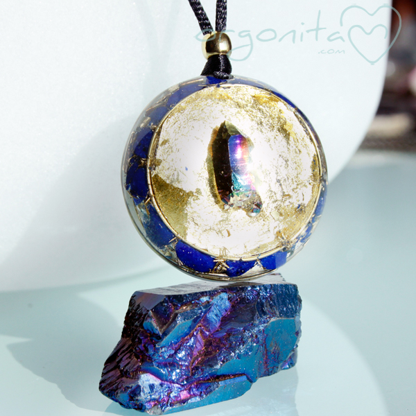 Orgonite de CUARZO AURA TITANIO