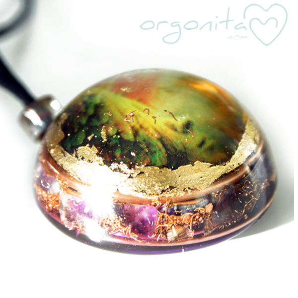 Comprar colgante de ORGONITA con AMATISTA
