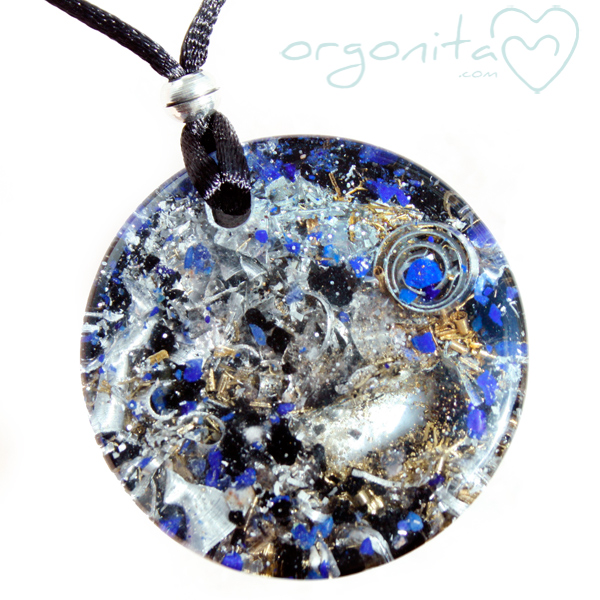 COmprar colgante de Orgonite u ORGONITA con Ojo de gato y turmalina negra
