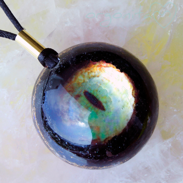 COmprar colgante de Orgonite u ORGONITA con Ojo de gato y turmalina negra