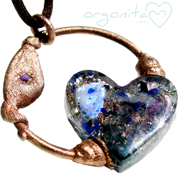 Comprar colgante de ORGONITA con piedra luna