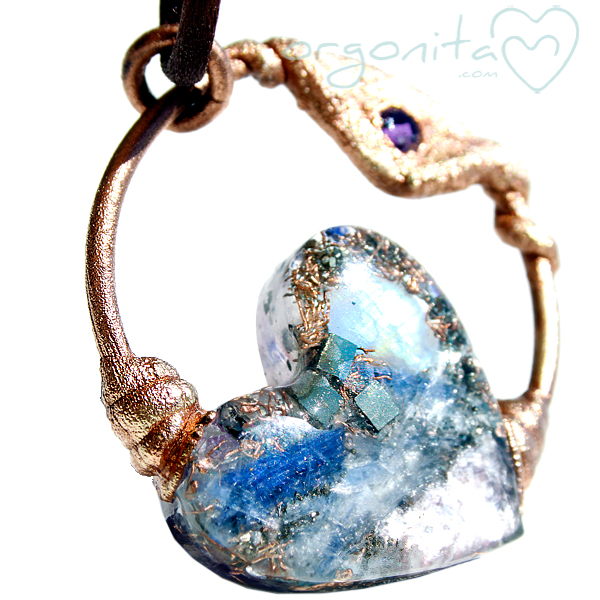 Comprar colgante de ORGONITA con piedra luna