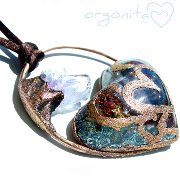 Comprar colgante de ORGONITA con piedra luna