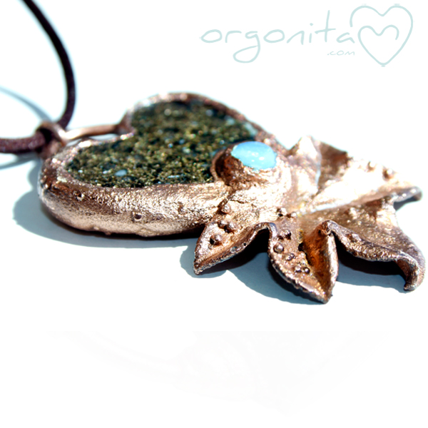 Comprar colgante de ORGONITA con piedra luna
