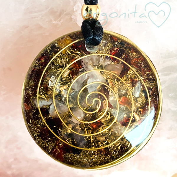 COmprar colgante de Orgonite u ORGONITA con flor natural de Drimia maritima o Urginea maritima