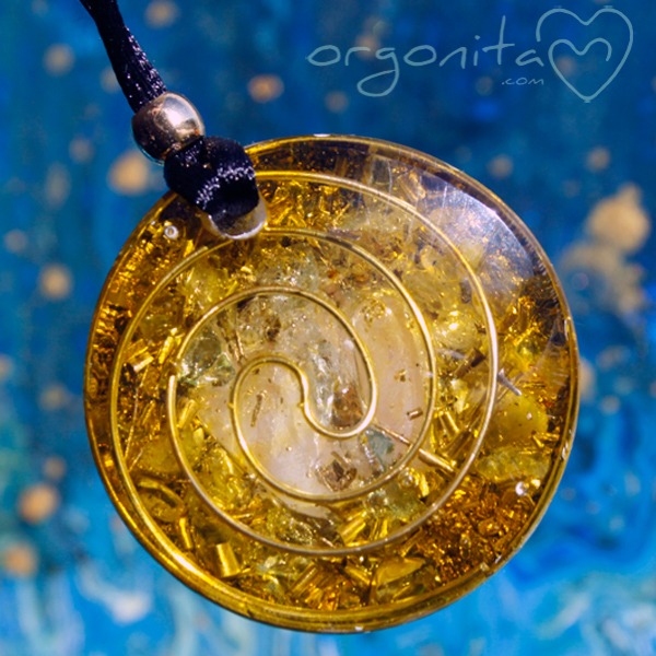 COmprar colgante de Orgonite u ORGONITA con flor natural de Drimia maritima o Urginea maritima