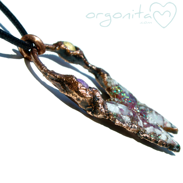 Comprar colgante de ORGONITA electroformado en cobre