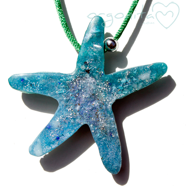 Comprar colgante de ORGONITA con estrella de mar