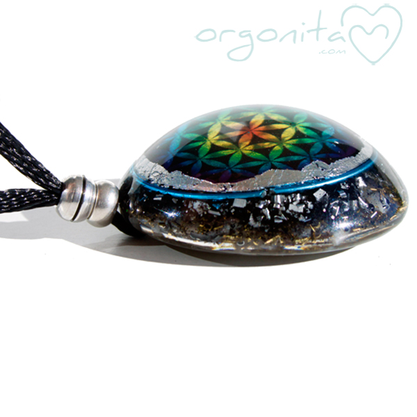 Comprar colgante de ORGONITA con la flor de la vida