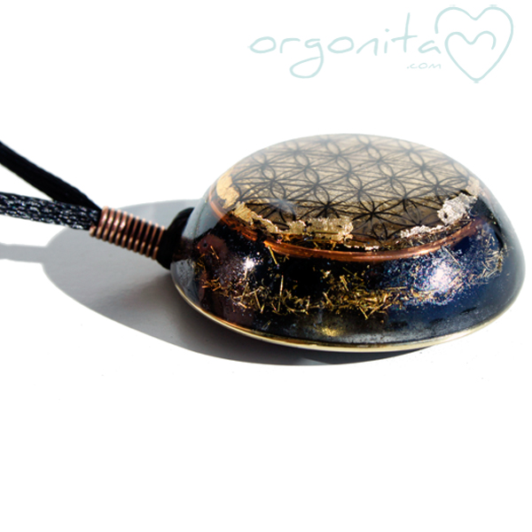 Comprar colgante de ORGONITA con la flor de la vida