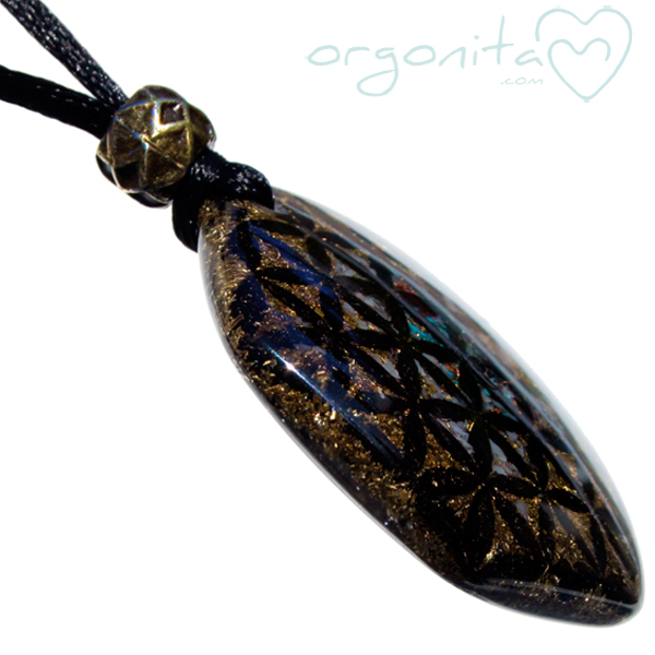 Comprar colgante de ORGONITA con la flor de la vida