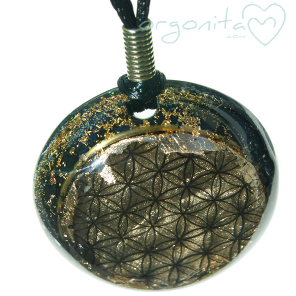 Comprar colgante de ORGONITA con la flor de la vida
