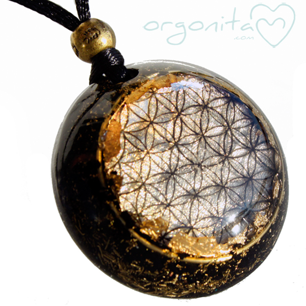 Comprar colgante de ORGONITA con la flor de la vida
