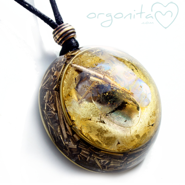Orgonite de ORGONITA con LABRADORITA Y FLUORITAi