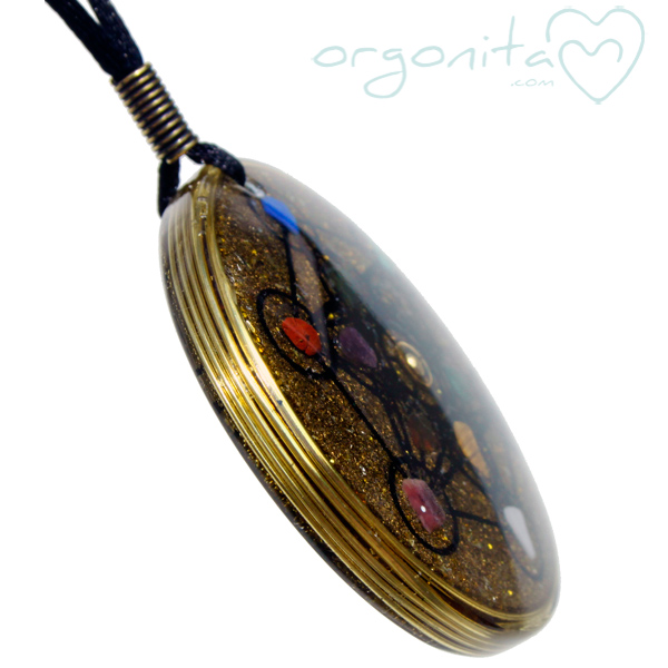 Colgante de Orgonite reversible- METATRON cubo cube