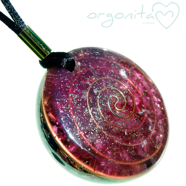 Orgonite de ORGONITA con flor natural de Prunus cerasifera o Pisardi